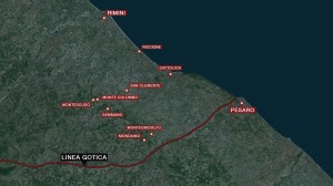 Cartina linea gotica 2019