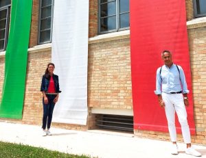 L'Assessora Bertuccioli e il Sindaco Morelli