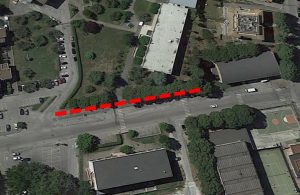 L'area in cui sono previsti i nuovi lavori